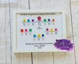 Teacher Button Frame - Tututally Cute Custom Creations