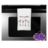 Grandma's Garden Kitchen Towel & Pot Holder - Tututally Cute Custom Creations