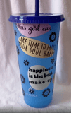 UV Printed Colour Changing Plastic Tumbler - Tututally Cute Custom Creations
