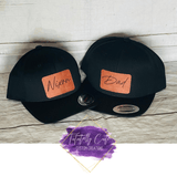 Leather Patch Dad - Chid Hats - Tututally Cute Custom Creations
