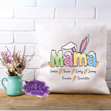 Mom, Grandma, Gigi Easter Pillow (Personalized) - Tututally Cute Custom Creations