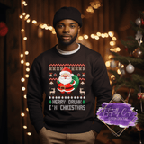 Merry Drunk Santa Ugly X-Mas Sweater - Tututally Cute Custom Creations