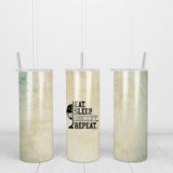 Eat, Sleep, Hockey, Repeat Tumbler - Tututally Cute Custom Creations