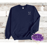 Happy Face Crewneck or Hoodie - Tututally Cute Custom Creations