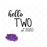 Hello Ages Birthday Shirt - Tututally Cute Custom Creations