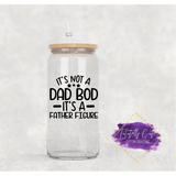 16oz Glass Can - For Him Collection - Tututally Cute Custom Creations