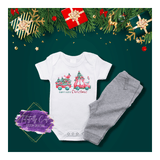 First Christmas Baby Bodysuits - Car - Tututally Cute Custom Creations