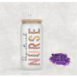 16oz Glass Can - Nurse Collection - Tututally Cute Custom Creations
