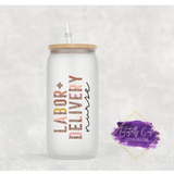 16oz Glass Can - Nurse Collection - Tututally Cute Custom Creations