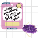 Just Because Theme Money Card - Tututally Cute Custom Creations