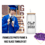 Graduation Glass & Frame Set - Tututally Cute Custom Creations