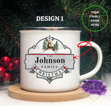 Old Fashioned Enamel Christmas Mugs - Tututally Cute Custom Creations