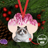 Paw Print Aluminum Ornament - Tututally Cute Custom Creations