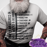 Men's Beard Measurement Shirt - Tututally Cute Custom Creations