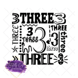 Collage Number Birthday Shirt - Tututally Cute Custom Creations