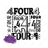 Collage Number Birthday Shirt - Tututally Cute Custom Creations