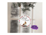 Cardinal Memorial Christmas Aluminum Ornament - Tututally Cute Custom Creations