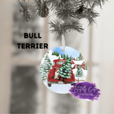 Red Truck & Dog Breed Christmas Christmas Ornament - Tututally Cute Custom Creations