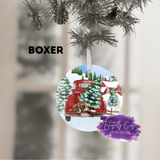 Red Truck & Dog Breed Christmas Christmas Ornament - Tututally Cute Custom Creations