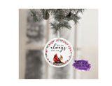 Cardinal Memorial Christmas Aluminum Ornament - Tututally Cute Custom Creations