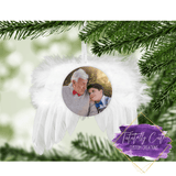 Angel Wing Christmas Ornament - Tututally Cute Custom Creations