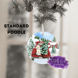 Red Truck & Dog Breed Christmas Christmas Ornament - Tututally Cute Custom Creations