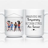 Bestie, BFF Hangovers Are Temporary But Drunk Stories Are Forever Mug - Tututally Cute Custom Creations