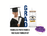 Graduation Glass & Frame Set - Tututally Cute Custom Creations