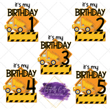 Construction Birthday Shirt - Tututally Cute Custom Creations