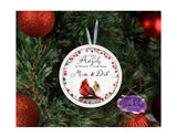 Cardinal Memorial Christmas Aluminum Ornament - Tututally Cute Custom Creations