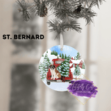 Red Truck & Dog Breed Christmas Christmas Ornament - Tututally Cute Custom Creations