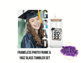 Graduation Glass & Frame Set - Tututally Cute Custom Creations
