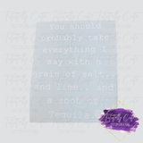 Pick Your Print - Various Quotes - Adult Print Sizes - Tututally Cute Custom Creations