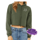 Happy Face Crop Top Hoodie - Tututally Cute Custom Creations