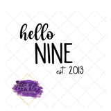 Hello Ages Birthday Shirt - Tututally Cute Custom Creations