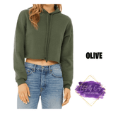 Happy Face Crop Top Hoodie - Tututally Cute Custom Creations