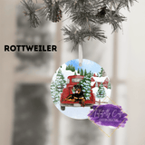 Red Truck & Dog Breed Christmas Christmas Ornament - Tututally Cute Custom Creations