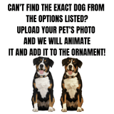 Red Truck & Dog Breed Christmas Christmas Ornament - Tututally Cute Custom Creations