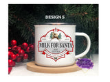 Old Fashioned Enamel Christmas Mugs - Tututally Cute Custom Creations