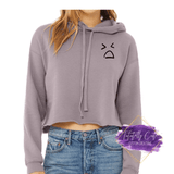 Happy Face Crop Top Hoodie - Tututally Cute Custom Creations