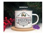 Old Fashioned Enamel Christmas Mugs - Tututally Cute Custom Creations