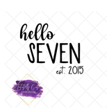 Hello Ages Birthday Shirt - Tututally Cute Custom Creations