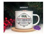 Old Fashioned Enamel Christmas Mugs - Tututally Cute Custom Creations