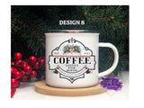 Old Fashioned Enamel Christmas Mugs - Tututally Cute Custom Creations