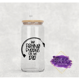 16oz Glass Can - For Him Collection - Tututally Cute Custom Creations