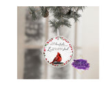 Cardinal Memorial Christmas Aluminum Ornament - Tututally Cute Custom Creations