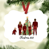 Family Christmas Aluminum Ornament - Tututally Cute Custom Creations