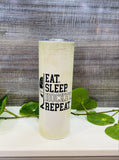 Eat, Sleep, Hockey, Repeat Tumbler - Tututally Cute Custom Creations