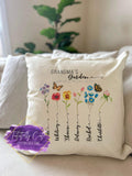 GRANDMA'S GARDEN FLOWER PILLOW (CUSTOMIZED) - Tututally Cute Custom Creations