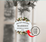 Our First Christmas Aluminum Ornament - Tututally Cute Custom Creations